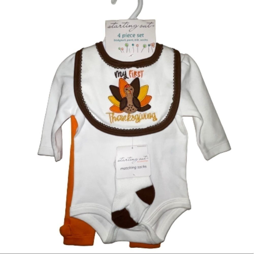 🆕Starting Out Thanksgiving 4 pc set size NB